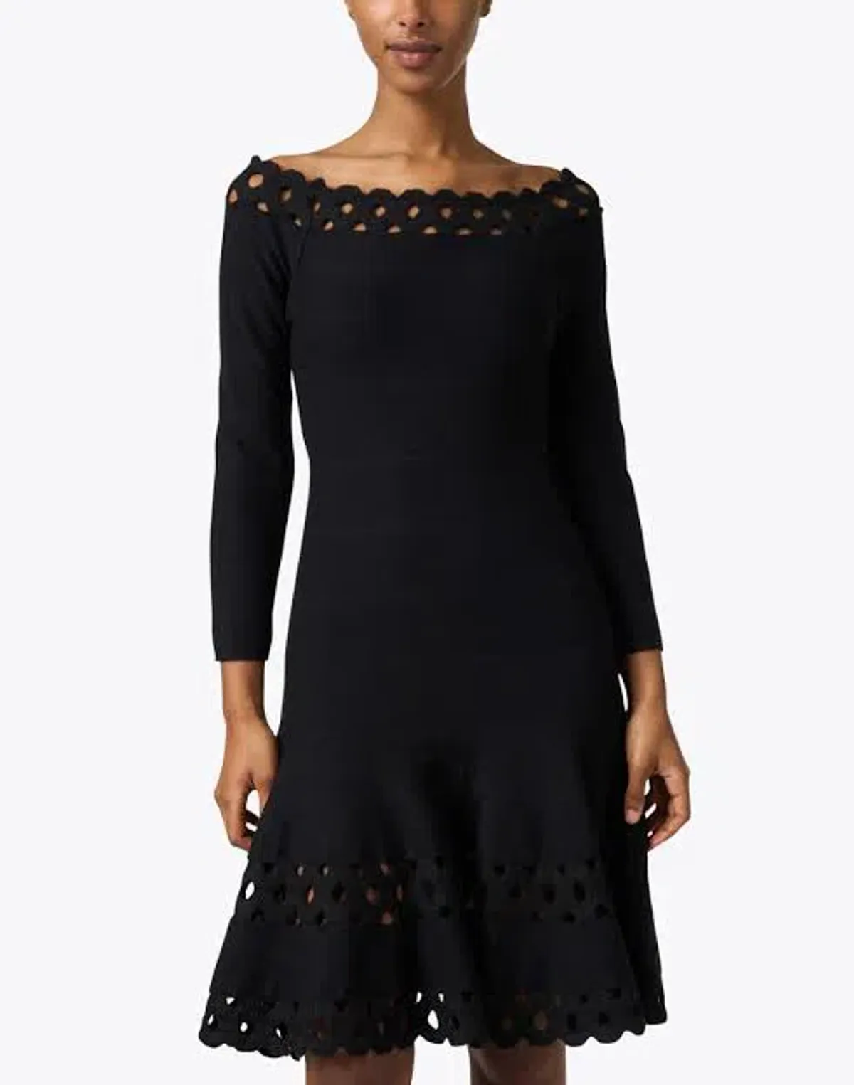 Emporio Armani Madonna Cutout A Line Dress Black Size IT 40 / AU 12 - Image 7