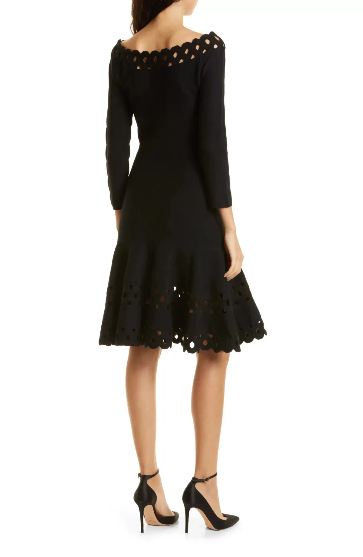Emporio Armani Madonna Cutout A Line Dress Black Size IT 40 / AU 12 - Image 3