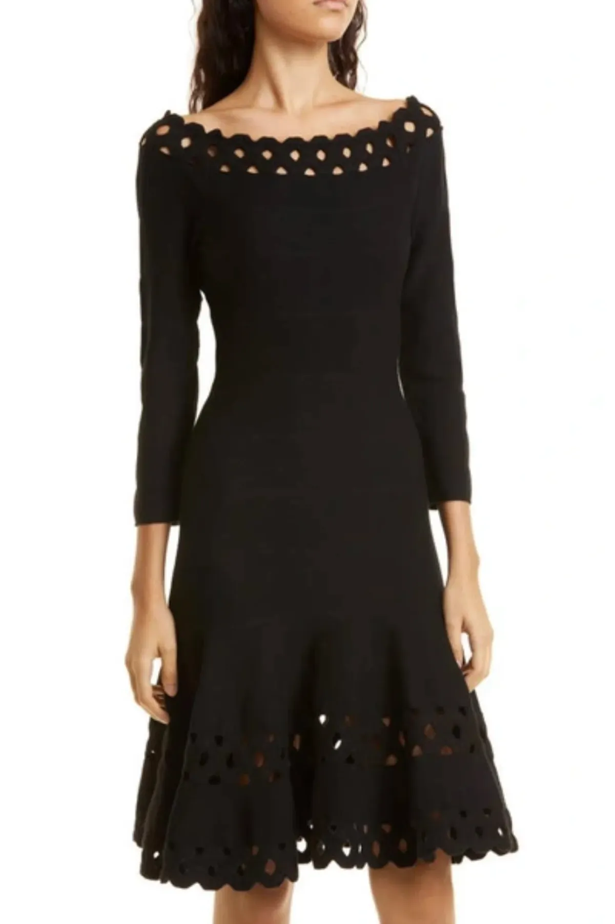 Emporio Armani Madonna Cutout A Line Dress Black Size IT 40 / AU 12 - Image 2
