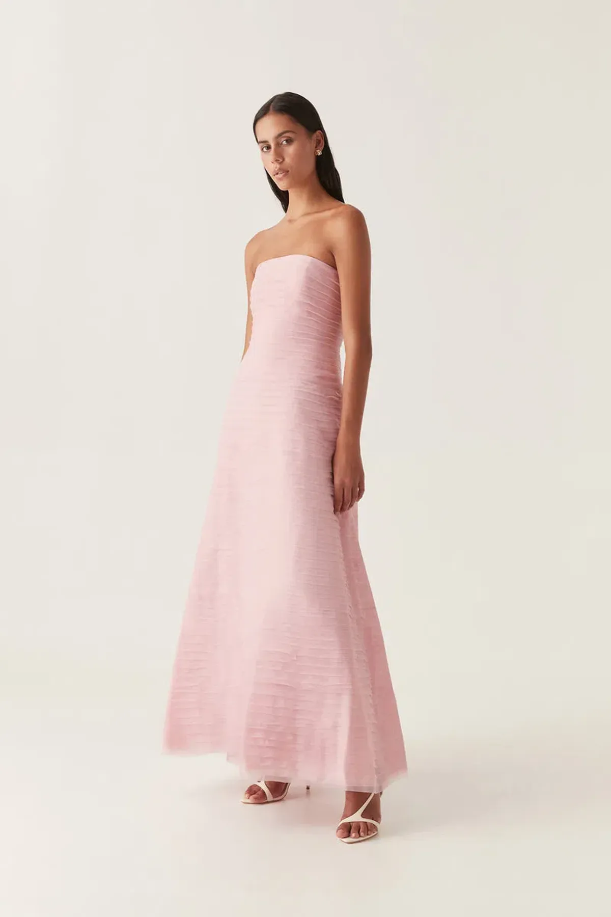 Aje Soundscape Maxi Dress in Chalk Pink Size 8 - Image 2