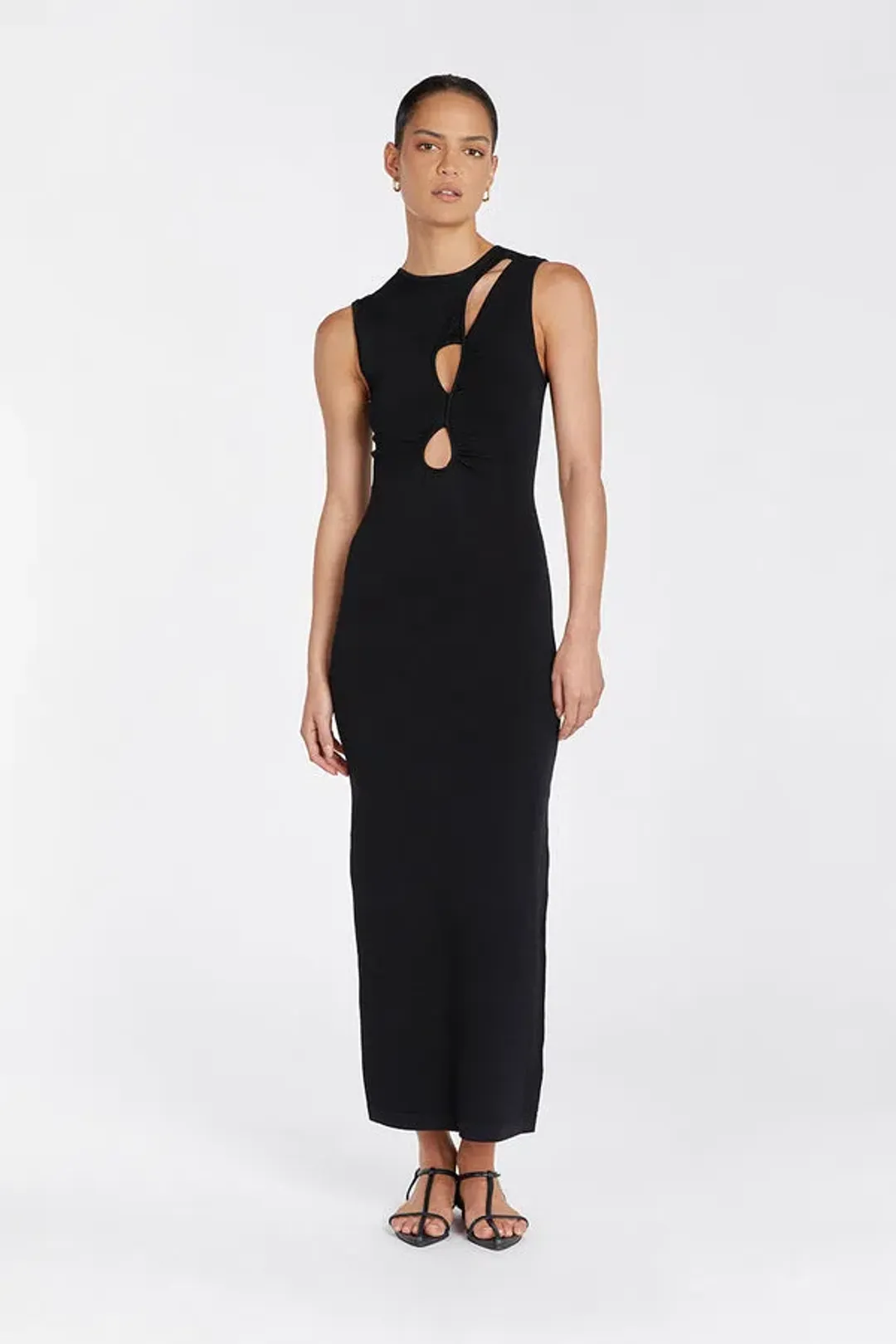 DISSH Monique Black Knit Midi Dress Size XS / AU 6 for rent on The Volte - main image