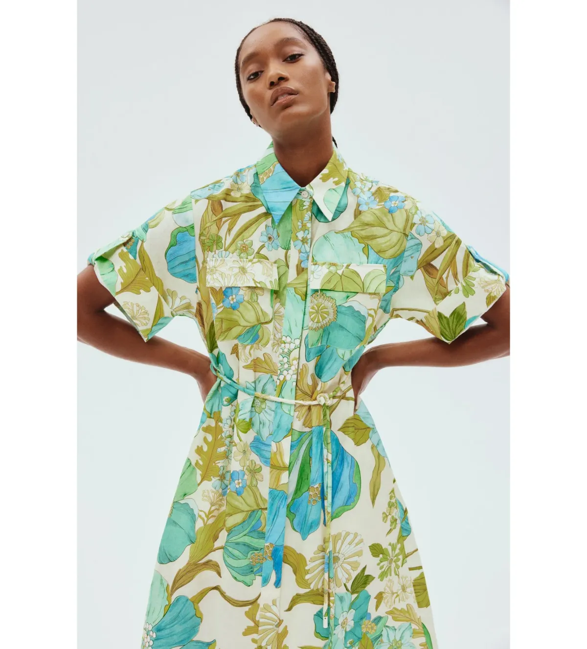 Alemais Janis Shirtdress Floral Size 12 - Image 2