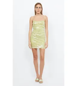 Bec & Bridge Venus Sequin Mini Dress Citrus Size 8 for rent on The Volte - image 2