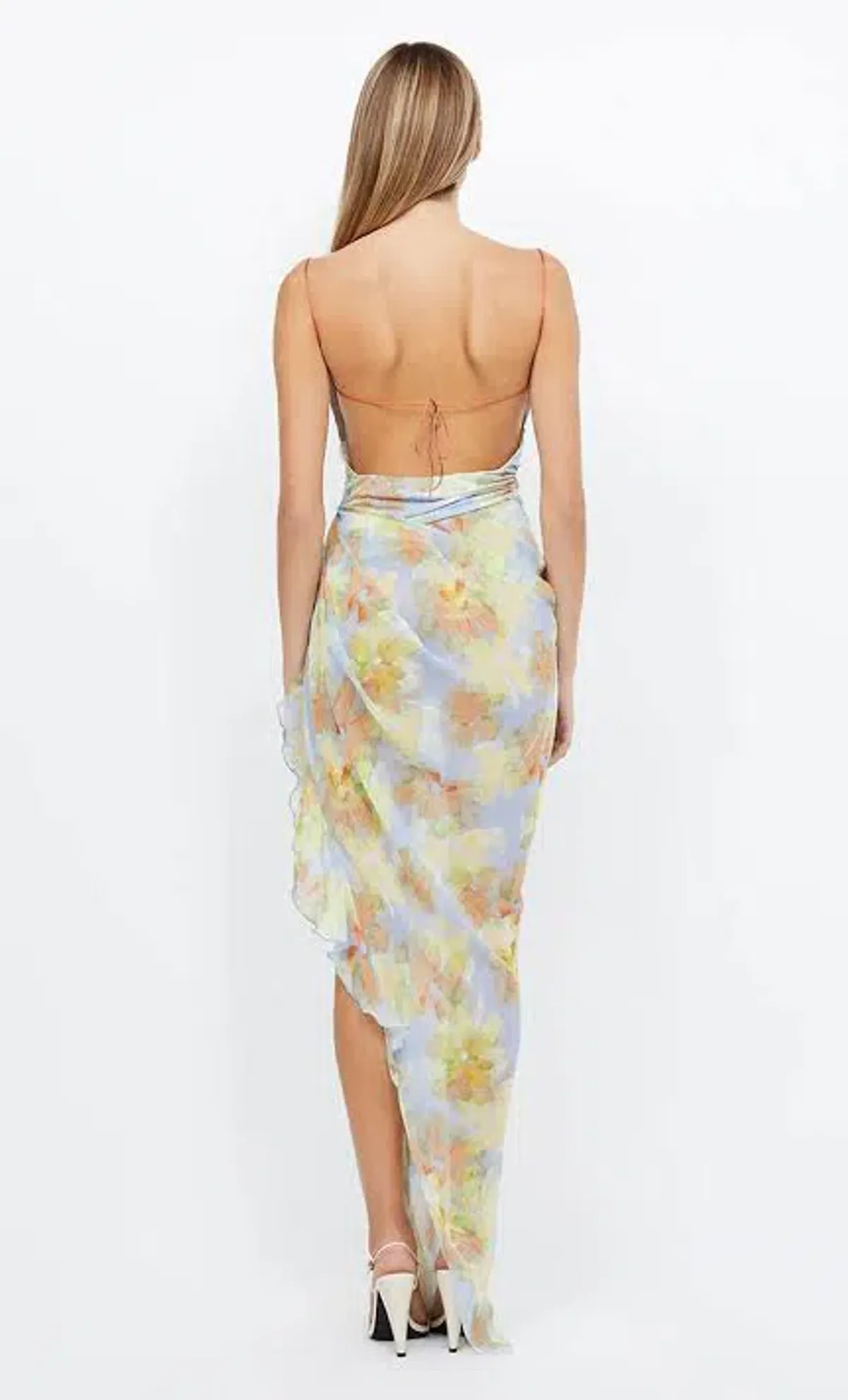 Bec & Bridge Zephy Asym Dress Floral Size AU 6 - Image 2