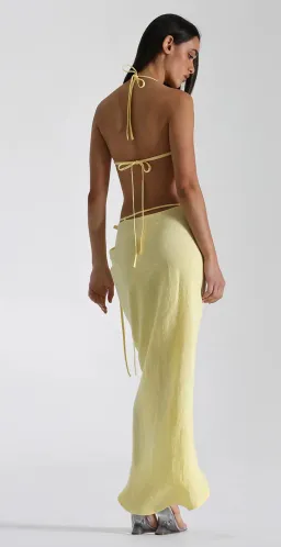 Natalie Rolt Belle Top Size 0 / AU 6 Belle Skirt Size AU 8 in Lemon for rent on The Volte - image 3