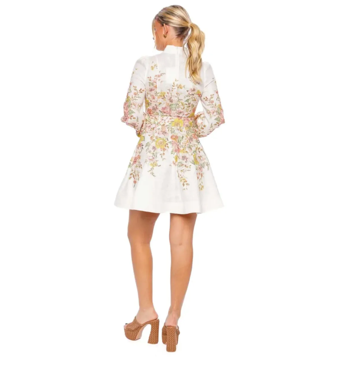 Zimmermann Matchmaker Buttoned Mini Dress Size 1/ AU 10 - Image 3
