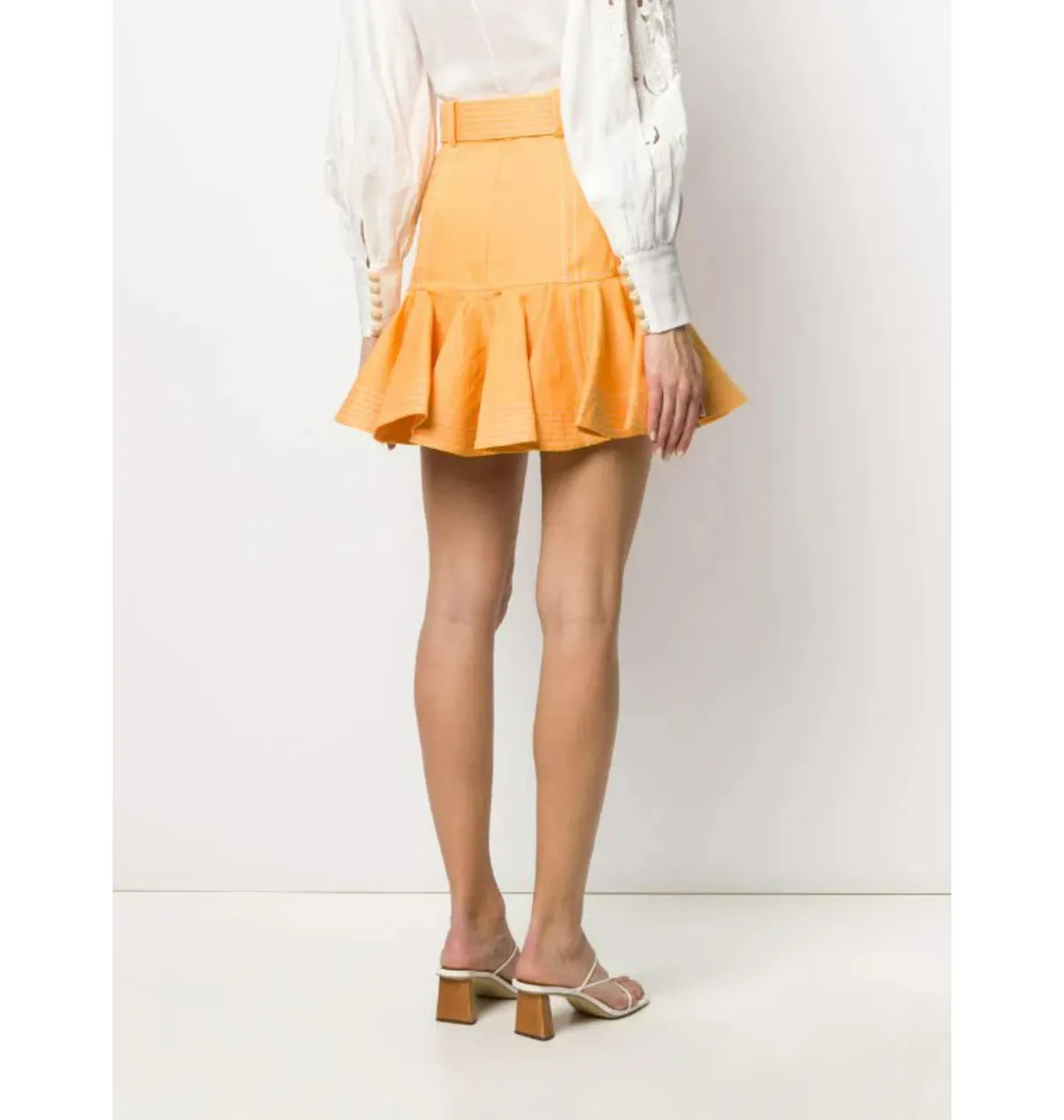 Zimmermann Super Eight Safari Skirt Yellow Size 2 / AU - Image 4