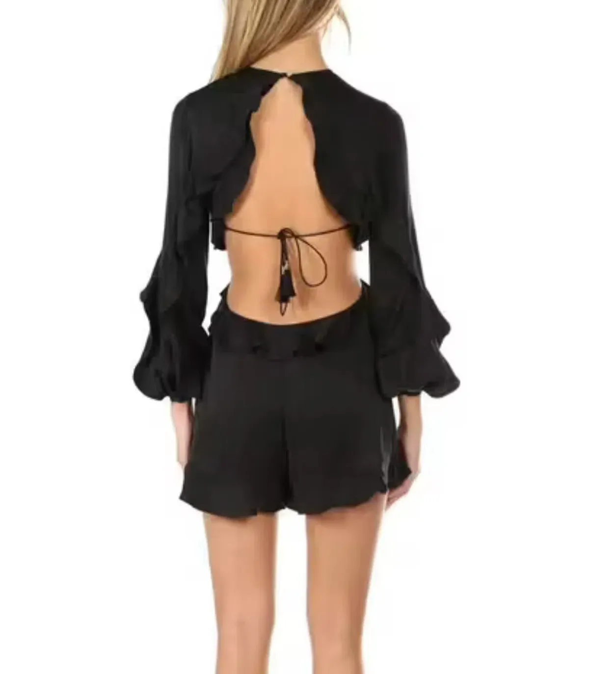 Zimmermann Winsome Flutter Playsuit Black Size 2 / AU - Image 2