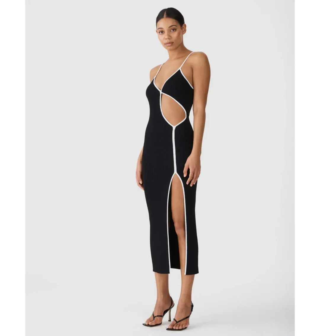 San Sloane Webb Midi in Black Size S / AU 8 for rent on The Volte - main image