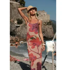 With Harper Lu Bloom Dress Mesh Fuchsia Size AU 6 for rent on The Volte - image 5