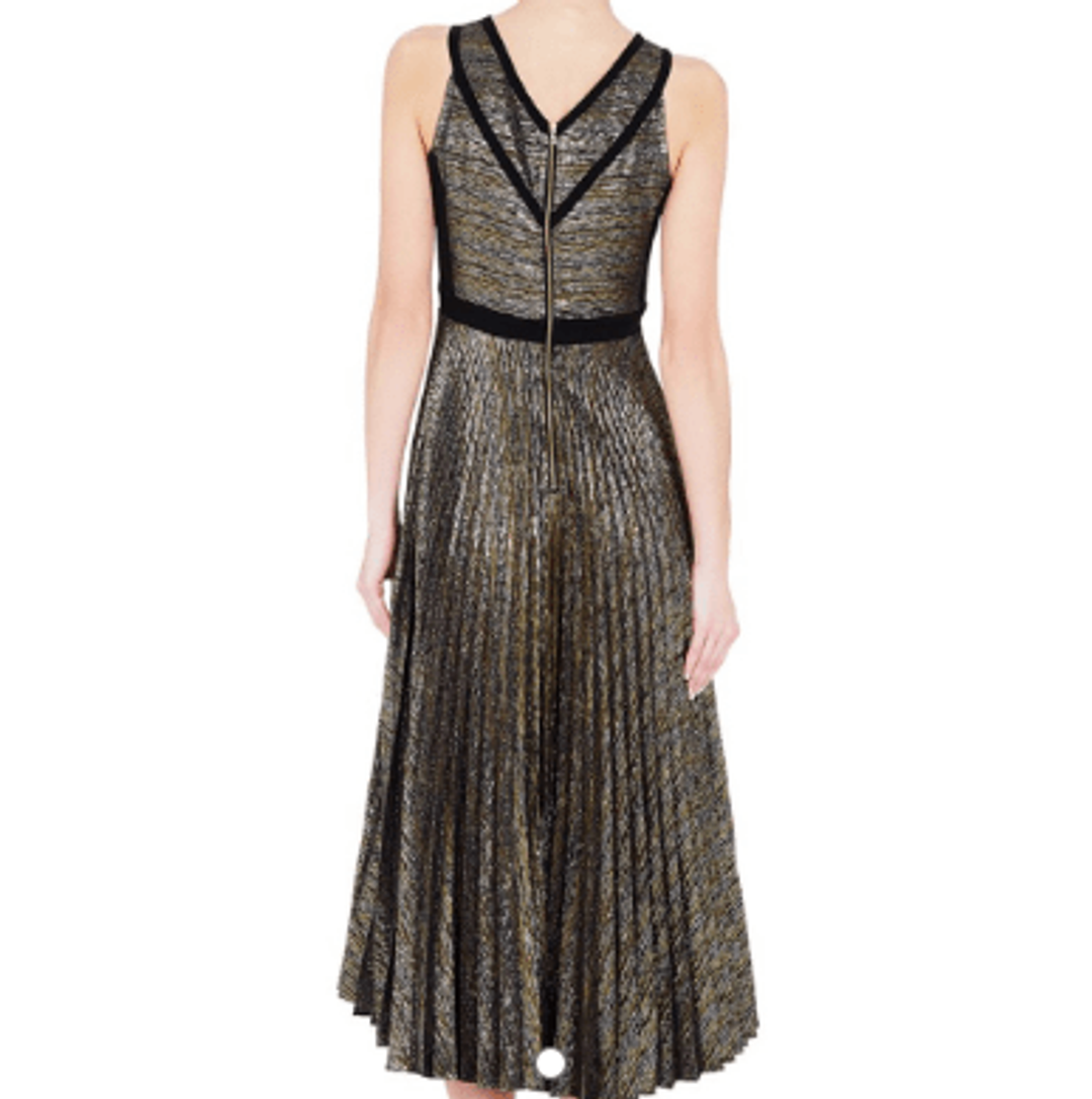 Sass & Bide - Cultural Diffuse Dress - Gold/ Black for rent on The Volte - main image