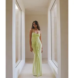 Natalie Rolt Shontae Gown In Citron Size 1 / AU 8 for rent on The Volte - image 6