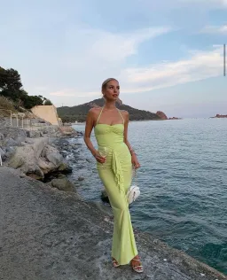 Natalie Rolt Shontae Gown In Citron Size 1 / AU 8 for rent on The Volte - image 2