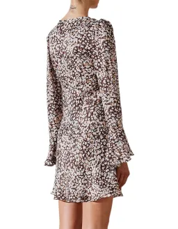 Shona Joy Billie Frill Cuff Bias Mini Dress Floral Size M / AU 10 for rent on The Volte - image 3