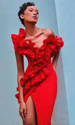 Eliya the Label Rossana Dress Red Size S / AU 8 for rent on The Volte - image 3