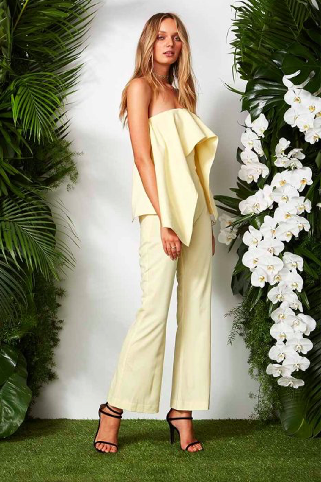 Maurie and Eve Francois Jumpsuit Yellow Size 10 for rent on The Volte - main image