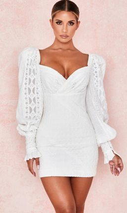 House of CB Marquis Mini Dress White Size 8 for rent on The Volte - image 4