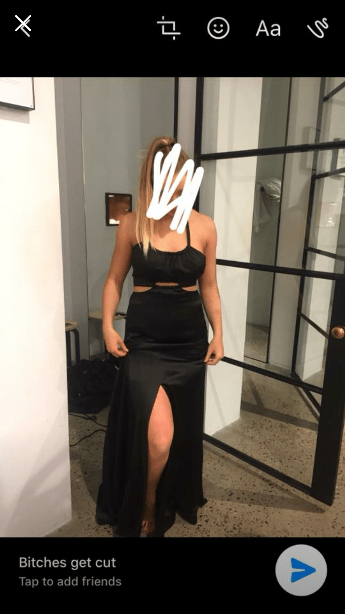 Sass and bide white keys dress in black for rent on The Volte - main image