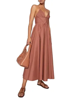 Scanlan Theodore Parachute Cotton Dress in Sienna Dusty Pink Size 8 for rent on The Volte - image 2