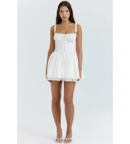 House of CB Pietra Corset Mini Dress White Size 8 for rent on The Volte - image 1