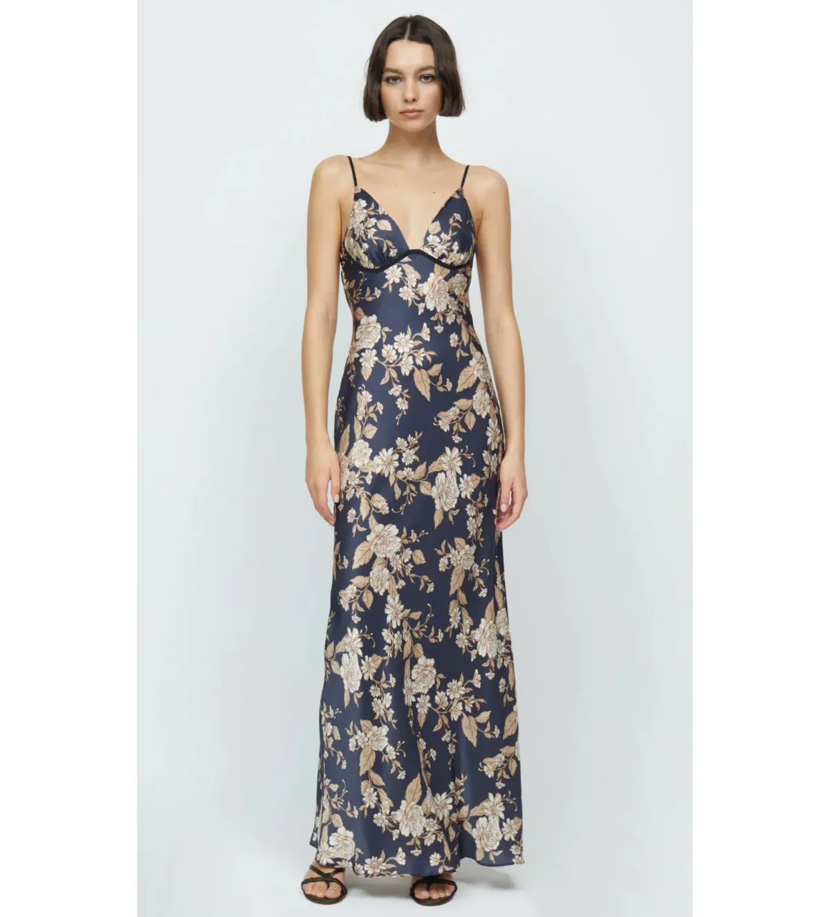 Bec & Bridge Opaline Floral Silk Strap Maxi Dress in Opaline Floral Size 10 - Image 2