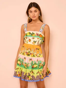 Alemais Lemonis Cut Out Mini Dress Multi Size 10 for rent on The Volte - image 2