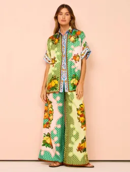 Alemais Lemonis Silk Shirt (Size 6) & pants (Size 8) for rent on The Volte - image 3