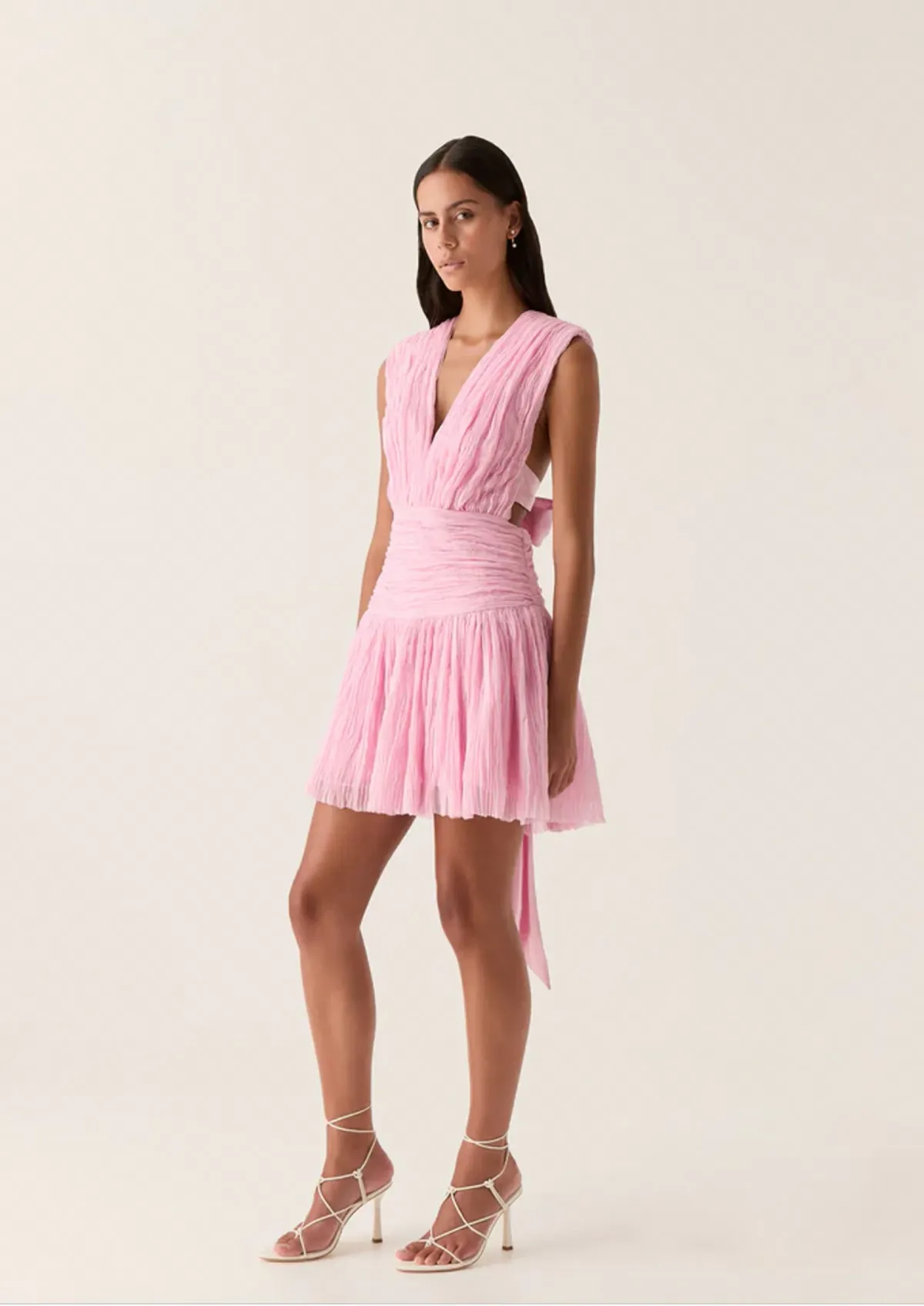 Aje Escapist Mini Dress Pink Size 6 - Image 2