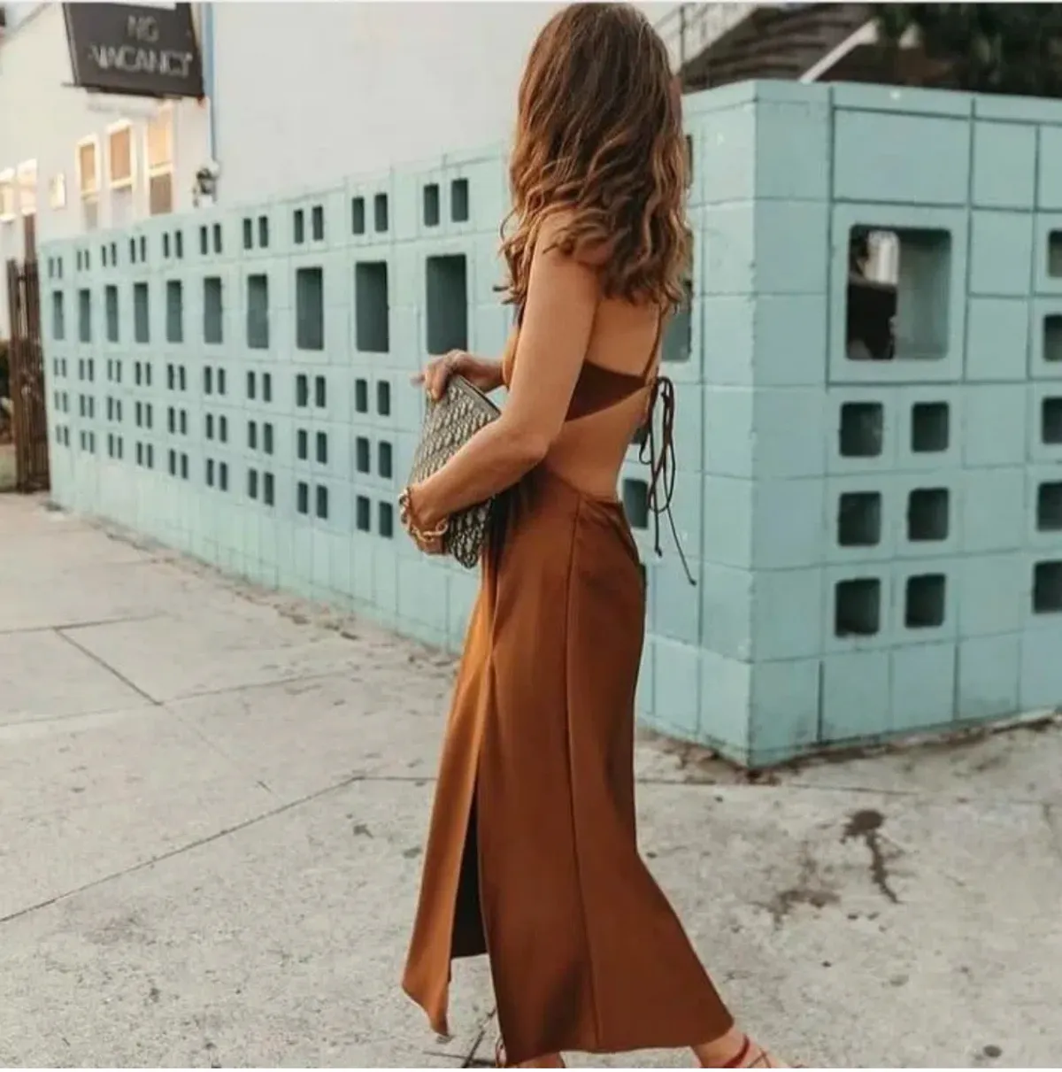 LPA the Label Imani Dress In Brown Size XS/Au 6 - Image 3