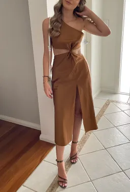 LPA the Label Imani Dress In Brown Size XS/Au 6 for rent on The Volte - image 5