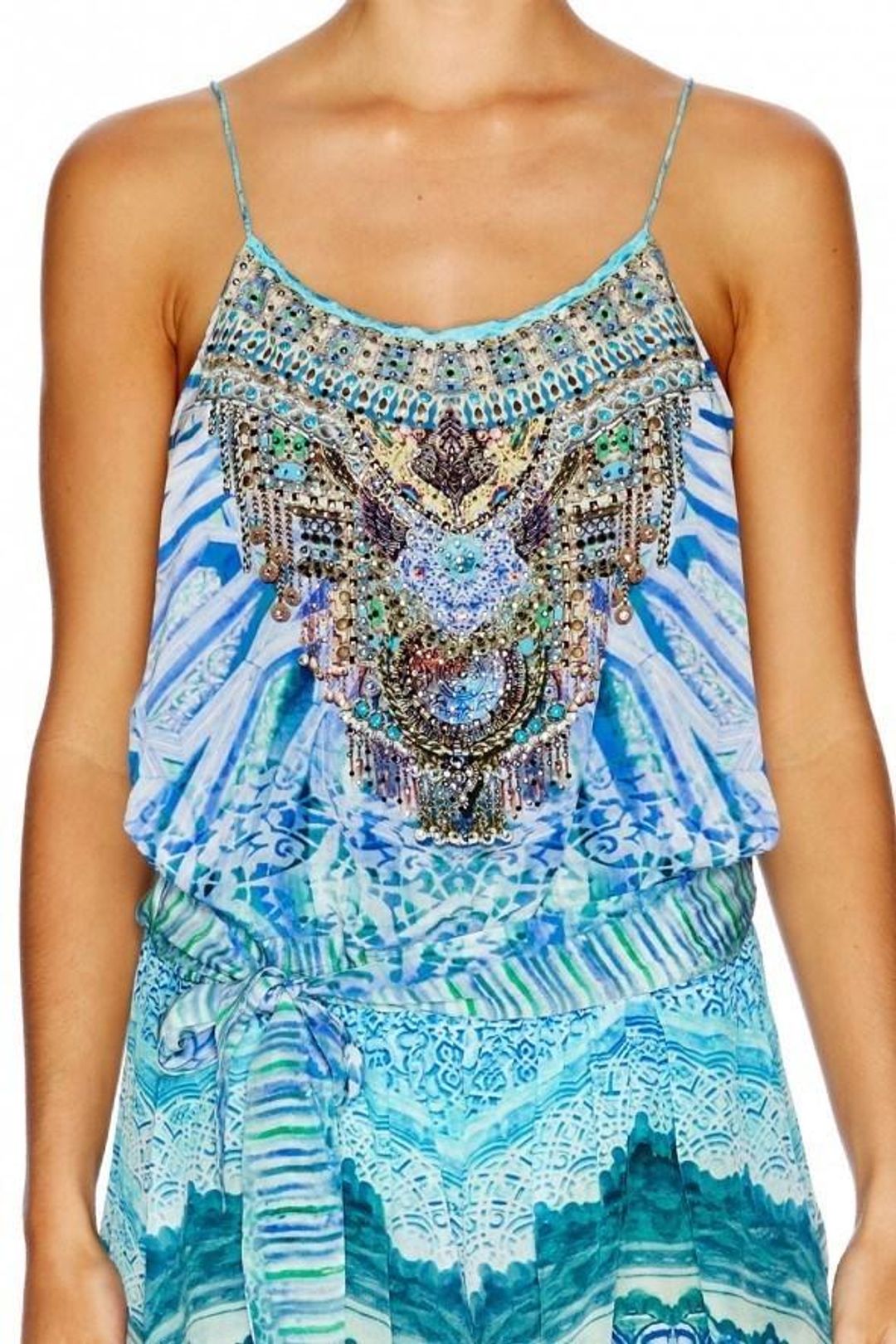 Camilla Topkapi Sky Playsuit Size 1 for rent on The Volte - main image