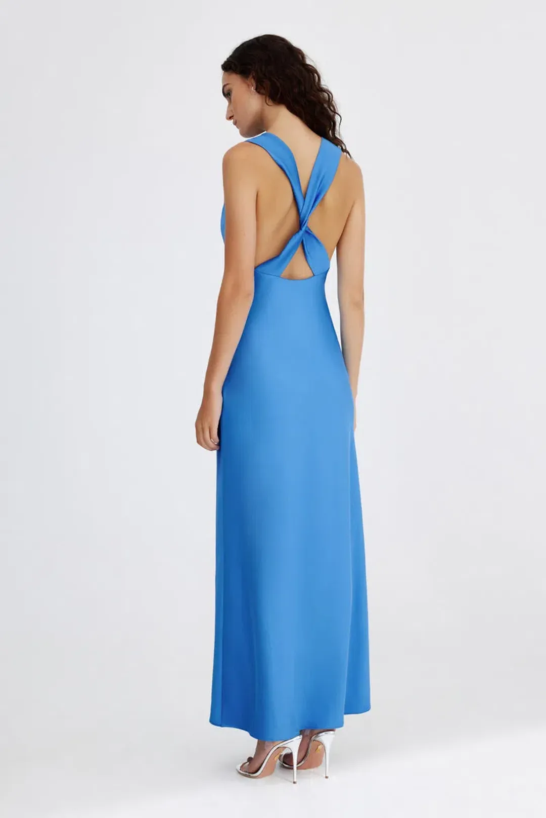 Significant Other Lara Backless Dress Azure Blue Size 10 for rent on The Volte - main image