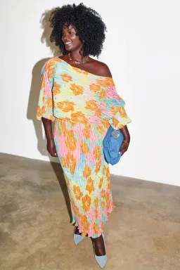 Never Fully Dressed Tilly Ombre Long Sleeve Dress Multi/Floral Size 14 for rent on The Volte - image 4
