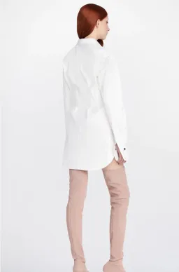 Dion Lee Tuxedo Corset Shirt Dress Ivory Size 12 for rent on The Volte - image 3