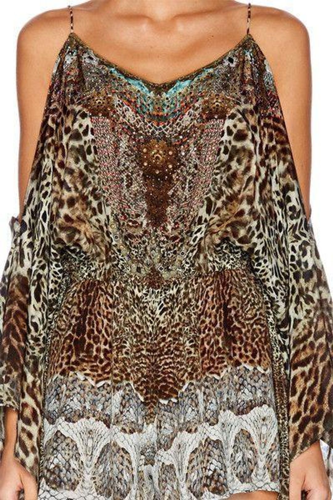 Camilla Roar Of The Court Drop Shoulder Playsuit Size 10 for rent on The Volte - main image