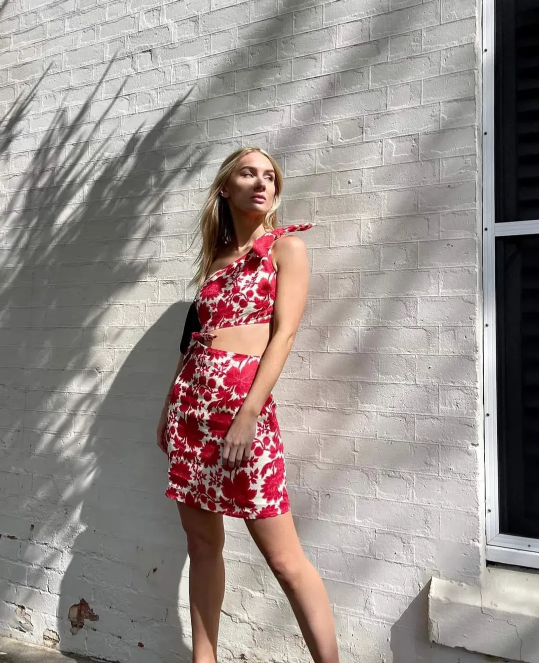 Sir The Label Cinta Cut Out Mini Dress Valentina Floral Print Size 2 / AU 10 for rent on The Volte - main image