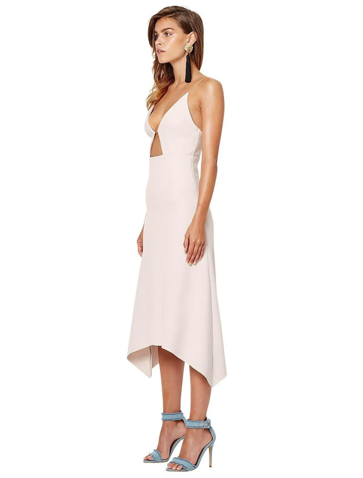 Bec and Bridge Lady Allure Cut-Out Dress Cream Size 6 - Image 2