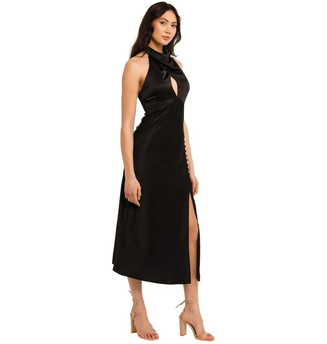 Nicholas Aline Dress Black Size AU 10 for rent on The Volte - main image