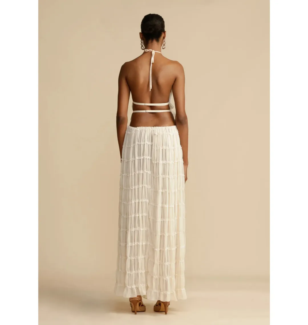 Arcina Ori Juliette Halter Top Cream Size M / AU 10 for rent on The Volte - main image
