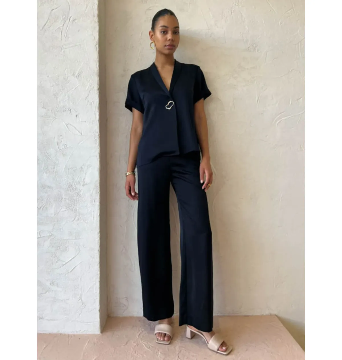 Viktoria & Woods Hallelujah Shirt and Chauffeur Trouser Set in Navy Size 2 / AU 10 - Image 2