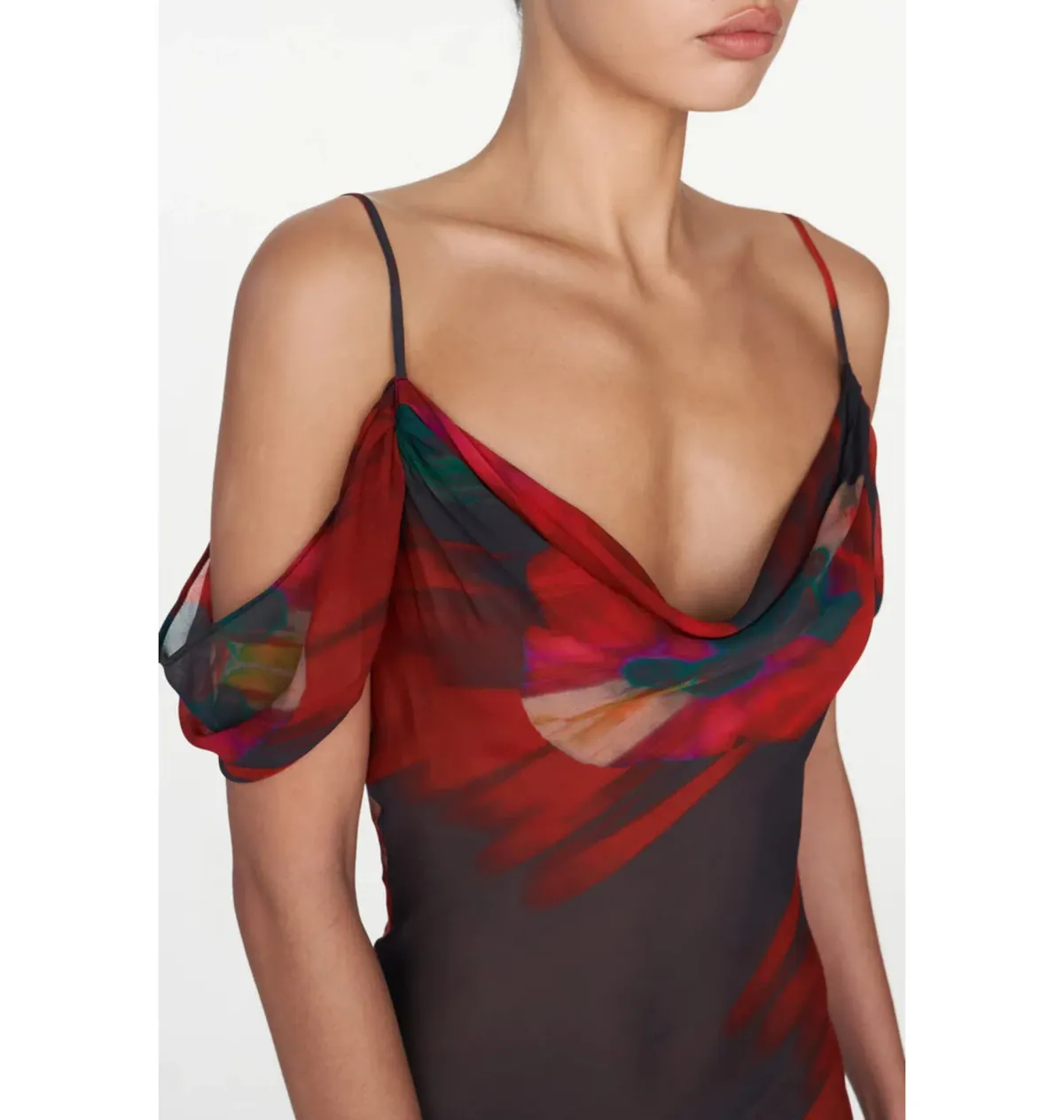 Rat & Boa Adriana Dress in Abstract Floral Print Size Small / AU 8 - Image 2