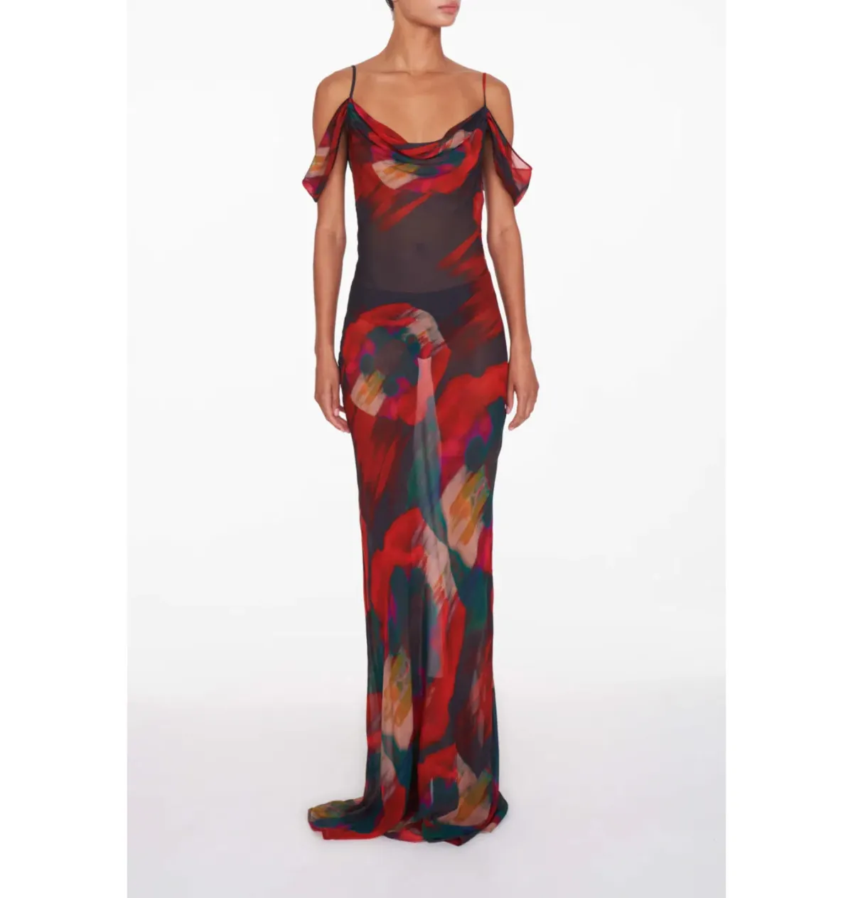 Rat & Boa Adriana Dress in Abstract Floral Print Size Small / AU 8 - Image 1