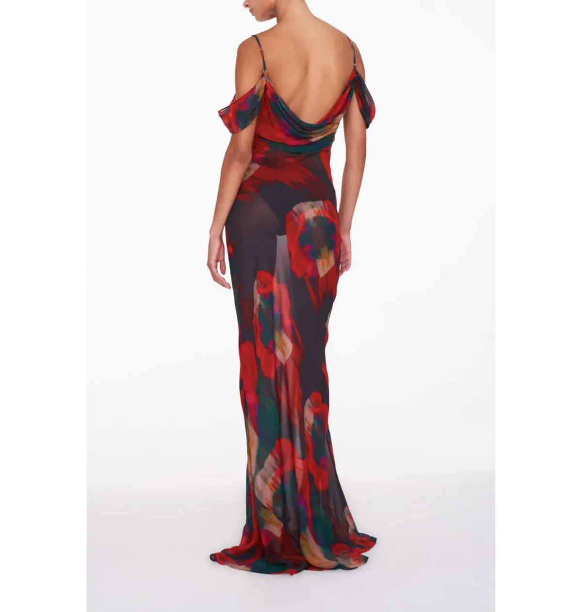 Rat & Boa Adriana Dress in Abstract Floral Print Size Small / AU 8 - Image 3