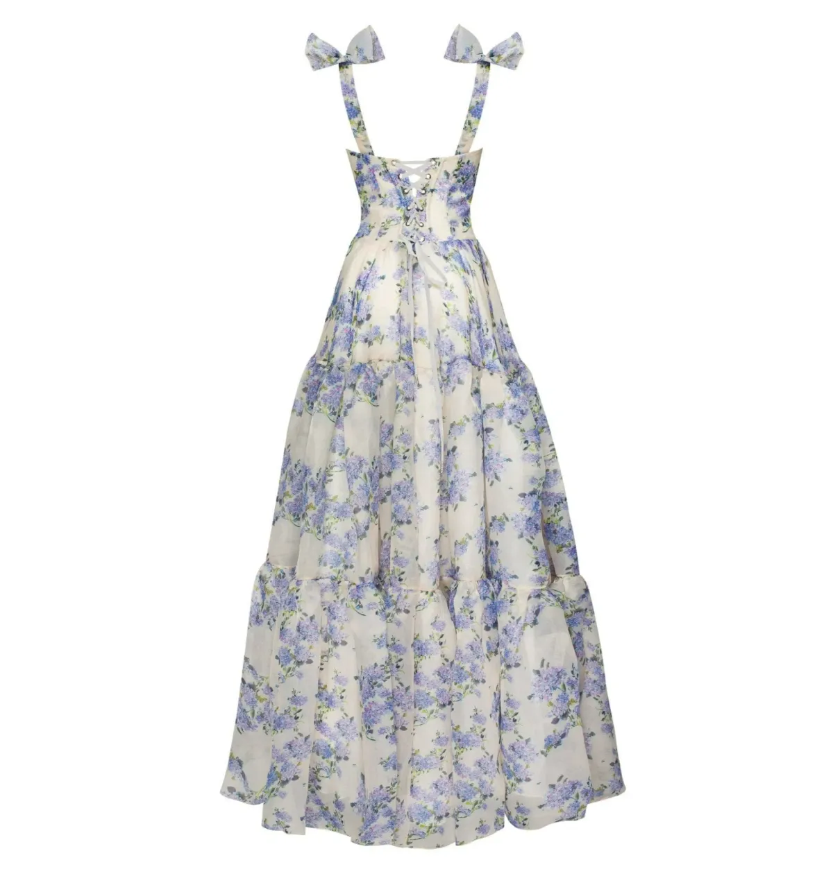 Milla Milla Hydrangea Tender Floral Maxi Tie-strap Dress Size Small / AU 8 - Image 5