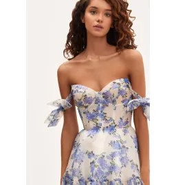 Milla Milla Hydrangea Tender Floral Maxi Tie-strap Dress Size Small / AU 8 for rent on The Volte - image 2