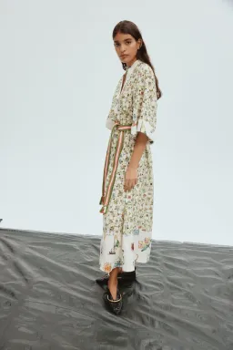 Alemais Sunset Broderie Midi Dress Multi Size 14 for rent on The Volte - image 4