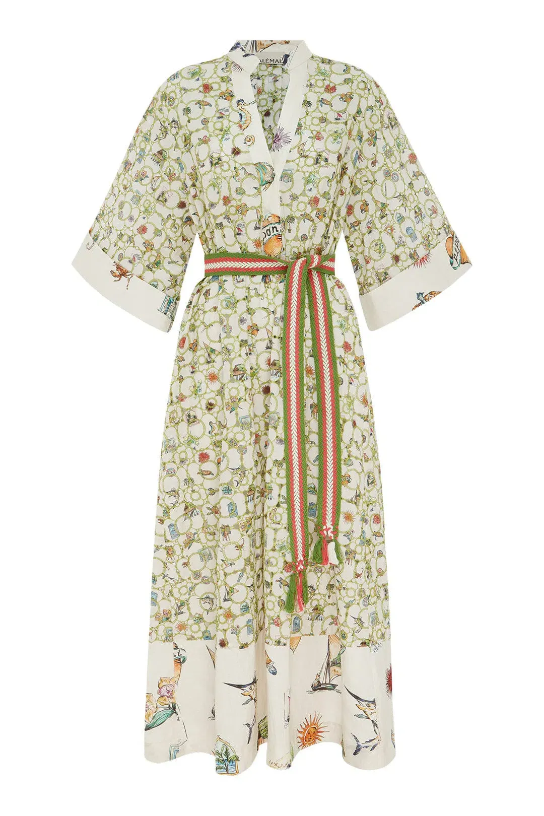 Alemais Sunset Broderie Midi Dress Multi Size 14 for rent on The Volte - main image