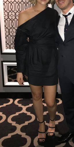 Camilla & Marc Steinem Off Shoulder Dress Black Size 10 for rent on The Volte - image 7