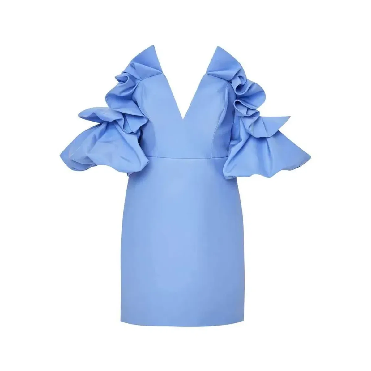 Acler Hitching Mini Dress Blue Size 6 - Image 4