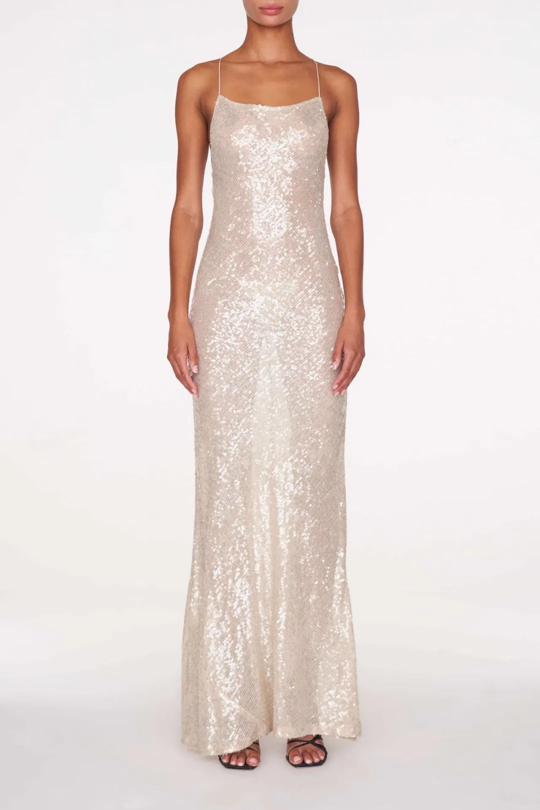 Rat & Boa Olympia Sequin Dress Ivory Size S / AU 8 for rent on The Volte - main image
